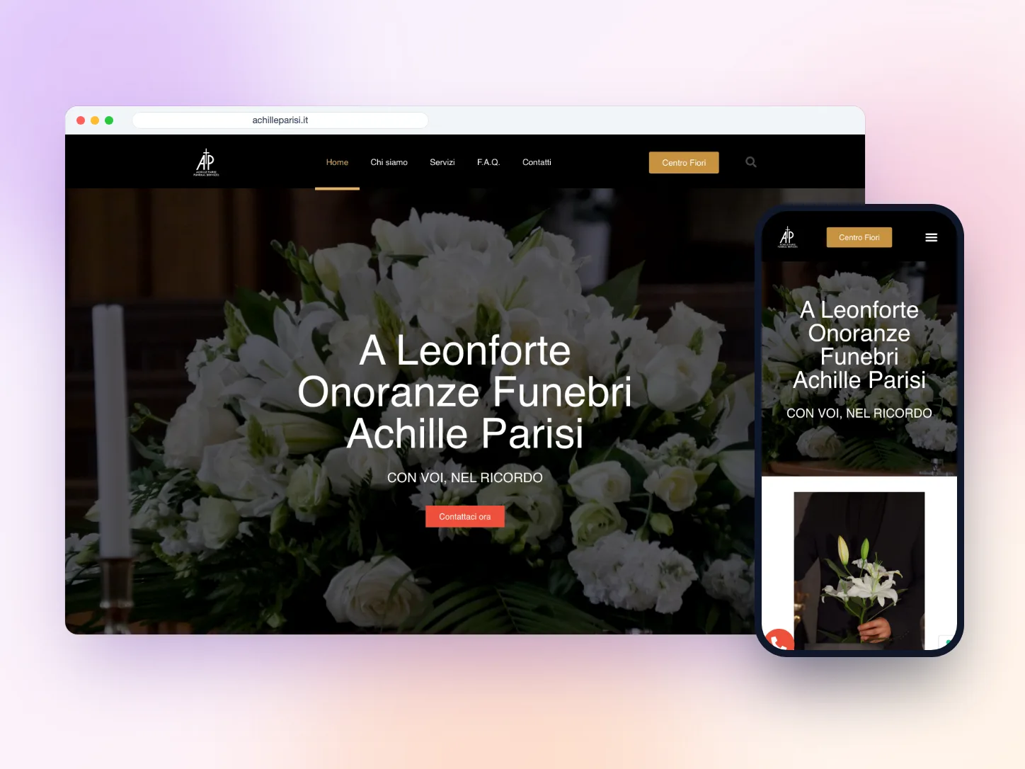 Sito Web per Achille Parisi, azienda di servizi a Leonforte (EN) — VIS Digital