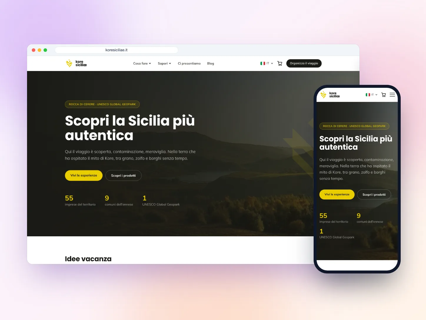Sito Web per Consorzio Together, ente del territorio ad Enna — VIS Digital