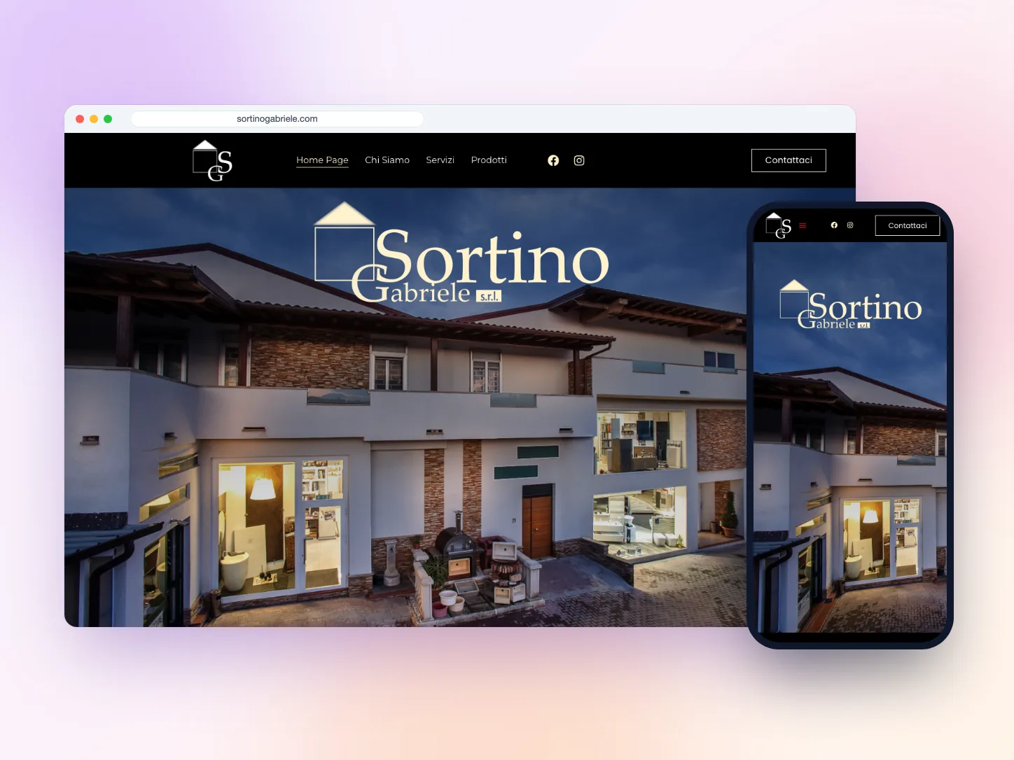 Sito Web per Sortino Gabriele Srl, attività commerciale a Nissoria (EN) — VIS Digital